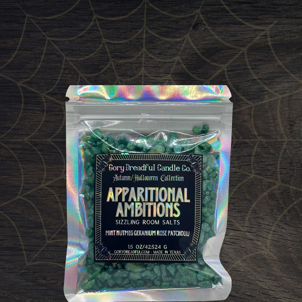 Apparitional Ambitions Sizzling Room Salt Crystals: Mint Floral Patchouli- Mini